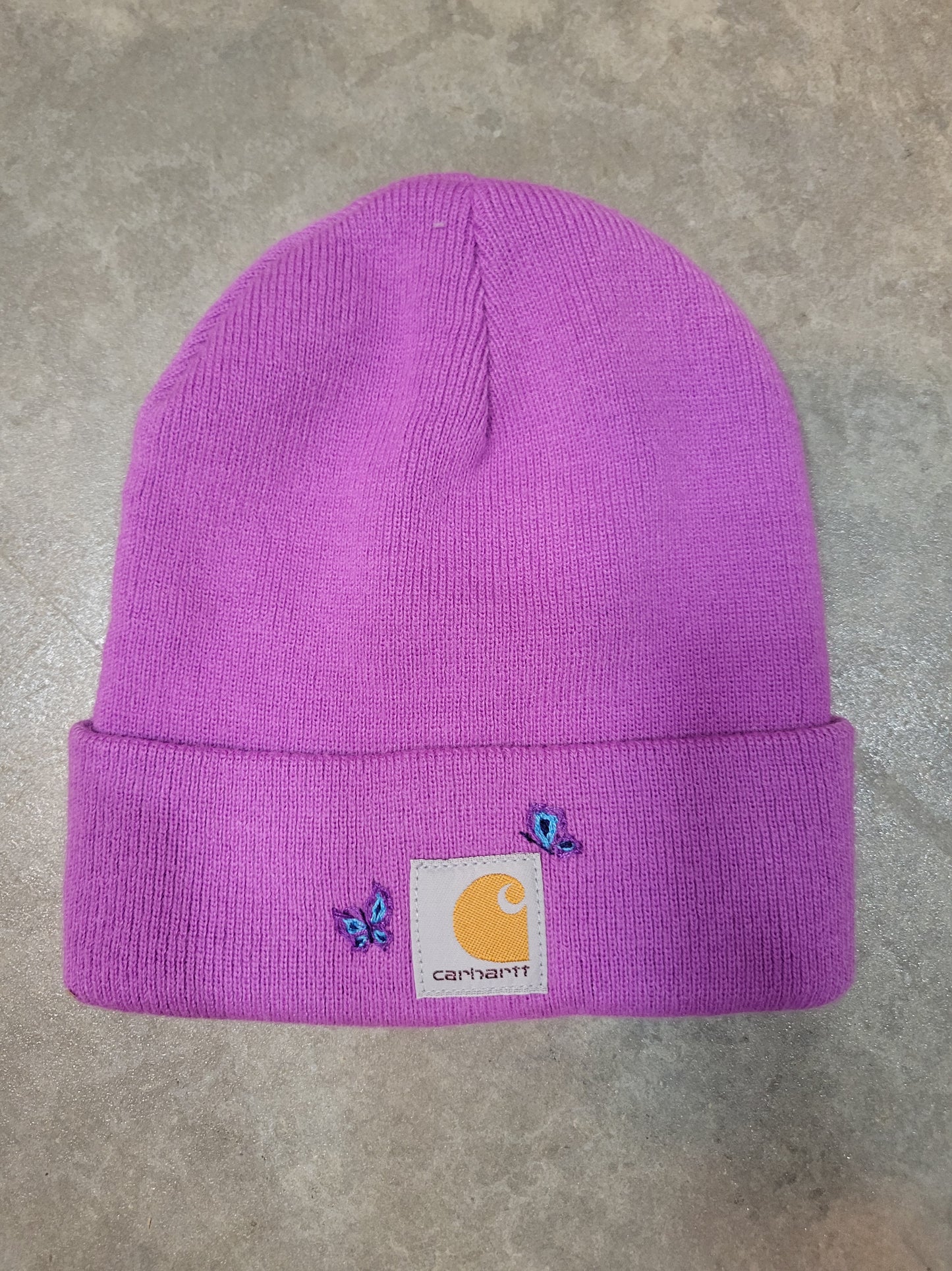 Youth Winter Beanie with Butterflies