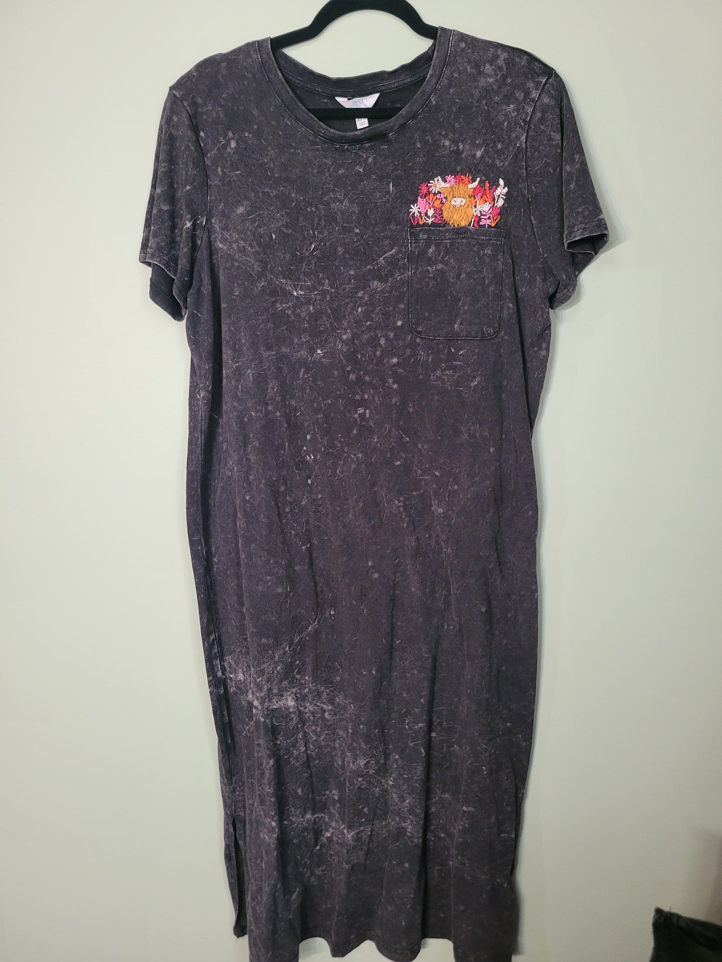 Adult T-Shirt Dress with Pocket Detailing