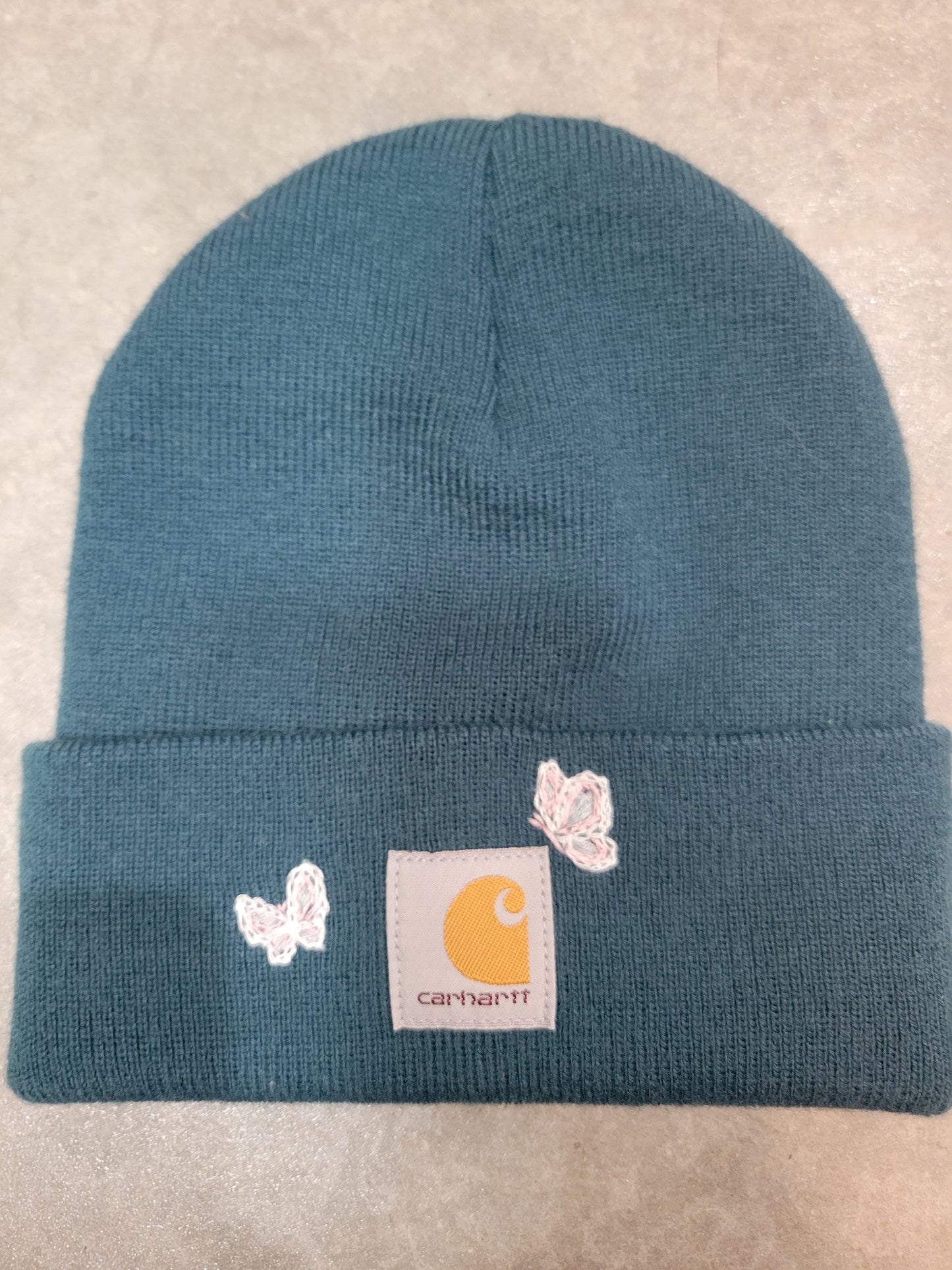 Youth Winter Beanie with Butterflies