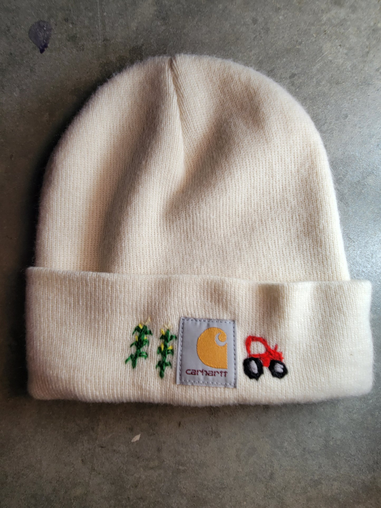 Youth Red Tractor Winter Beanie