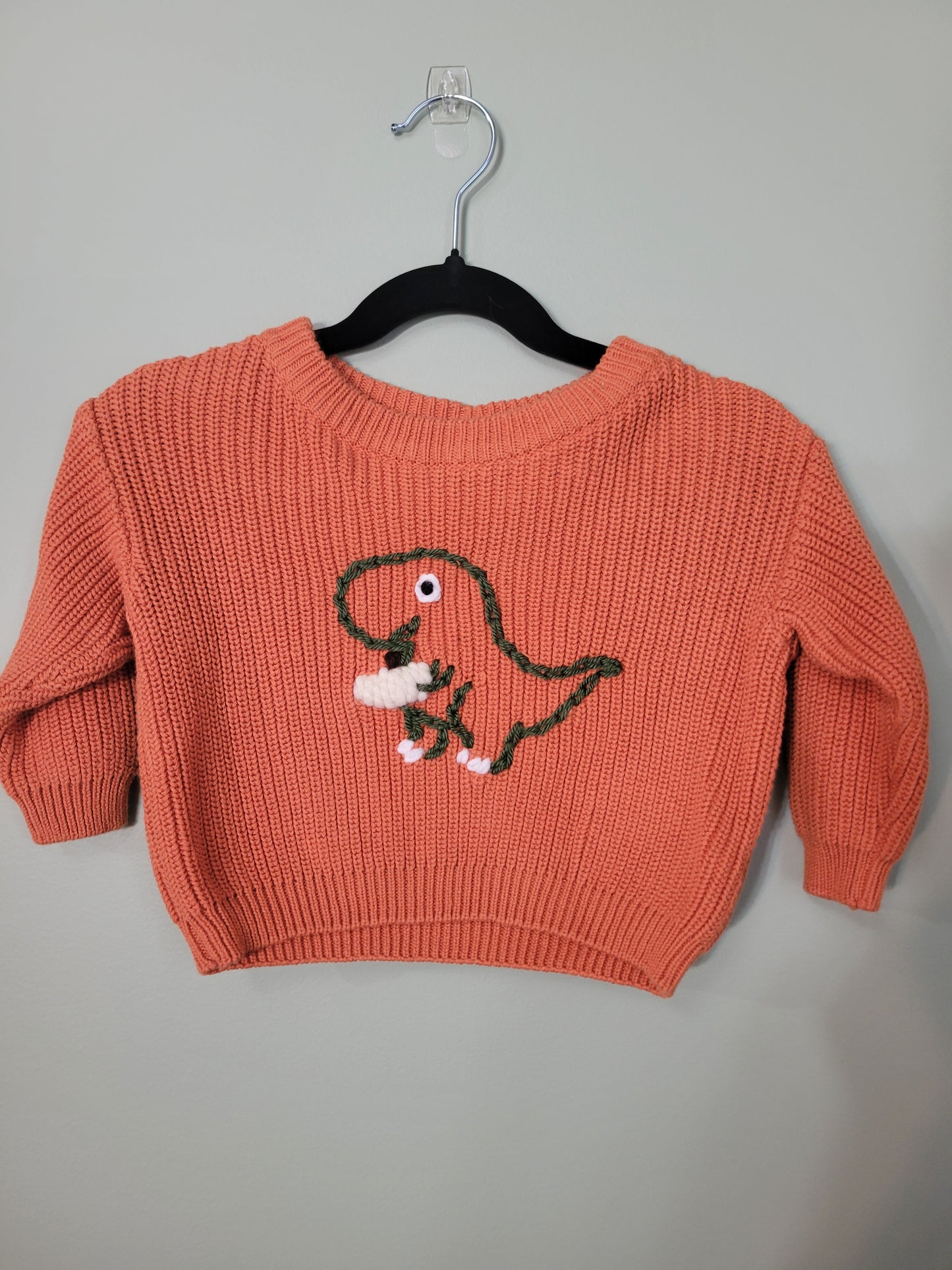 Dinosaur with Pumpkin Sweater