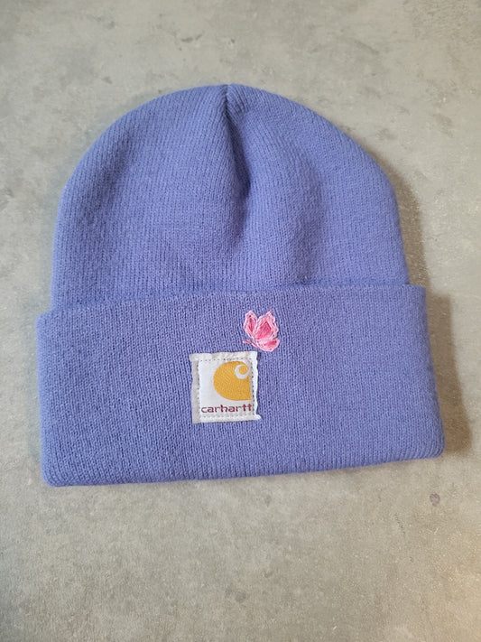 Youth Winter Beanie with Butterfly