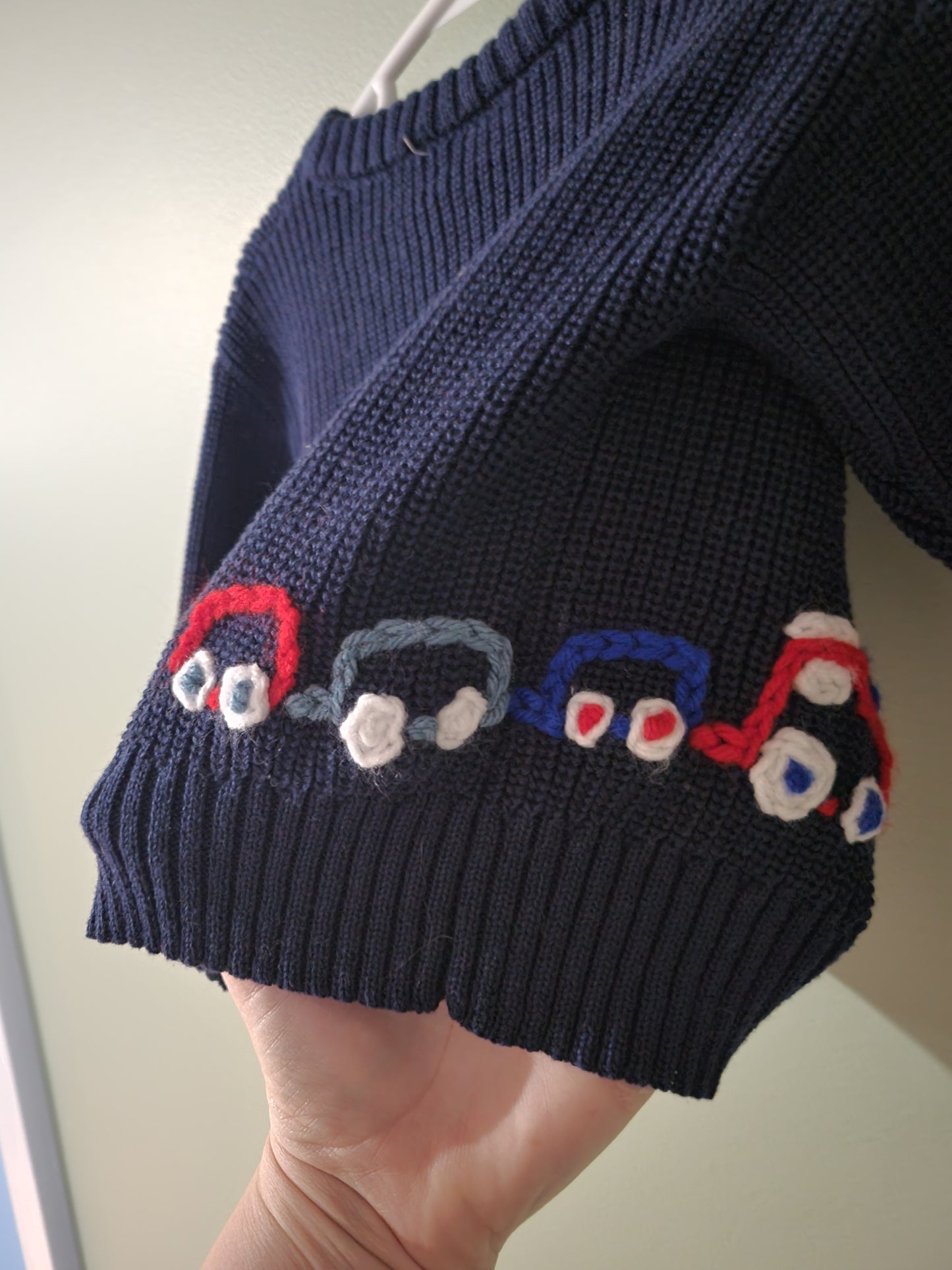 Sweater with Train & Pocket-9month