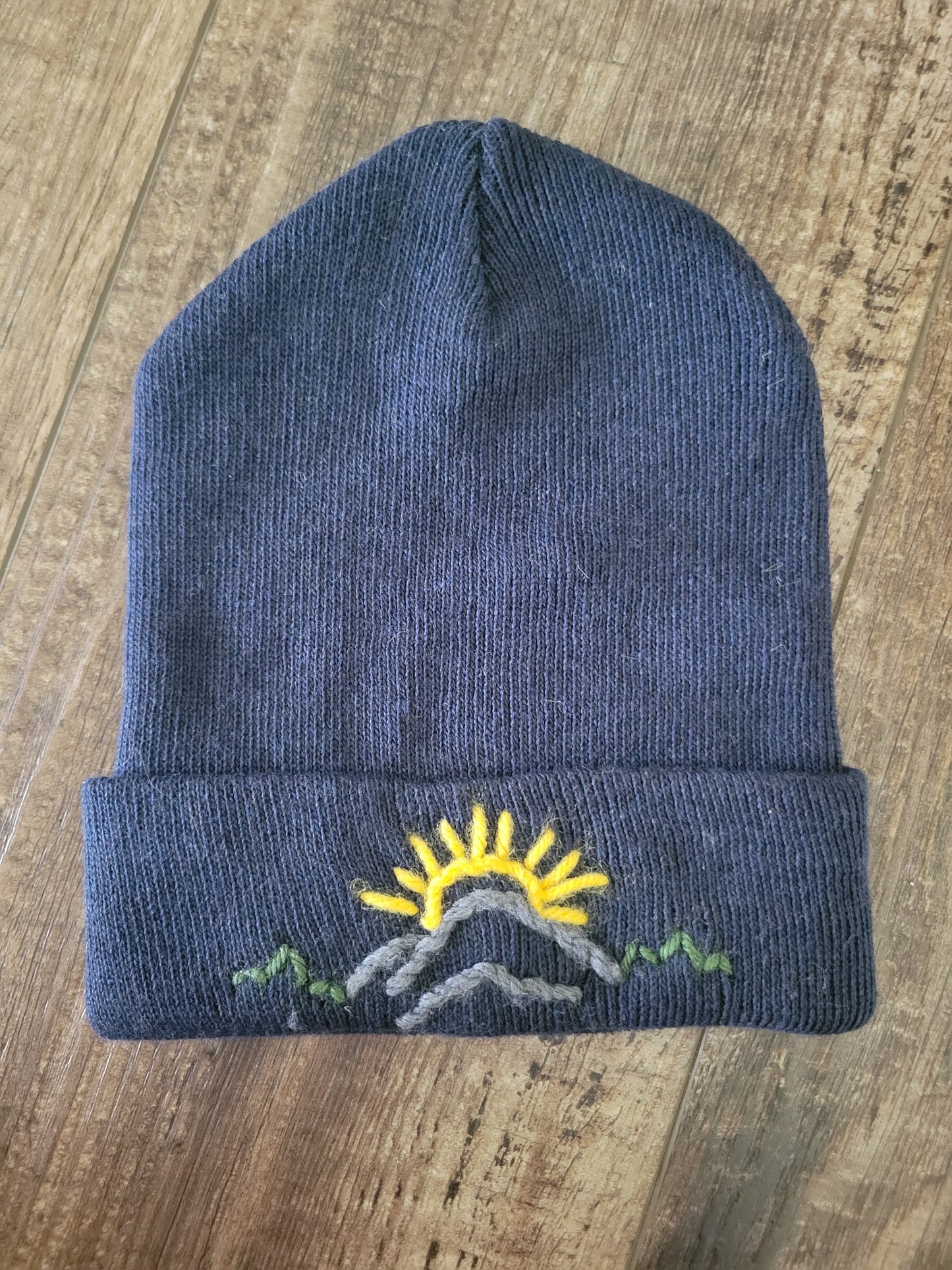 Winter Hat with Mountains