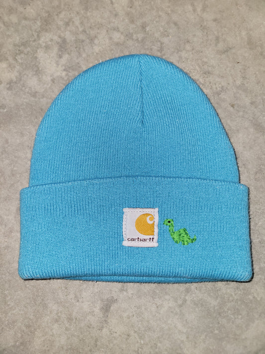 Youth Winter Beanie with Dinosaur