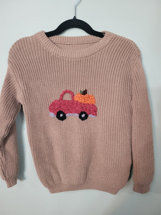 Truck with Pumpkin Sweater