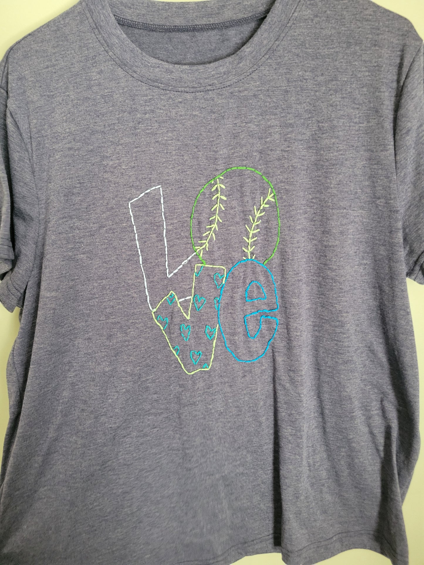 LOVE Baseball/Softball T-Shirt-XL